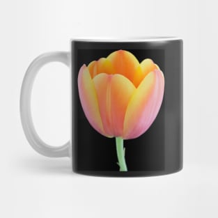 Close-up of a orange-yellowish tulip Mug